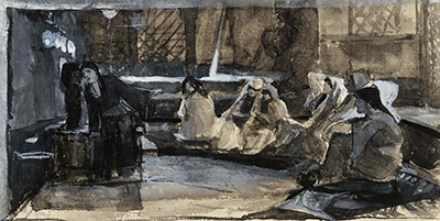 Recto Study for Consulting the Oracle John William Waterhouse